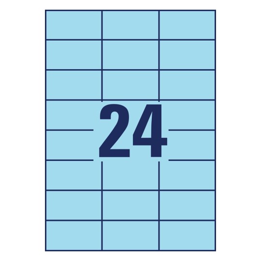 Coloured labels 3449-10 70 x 37 mm