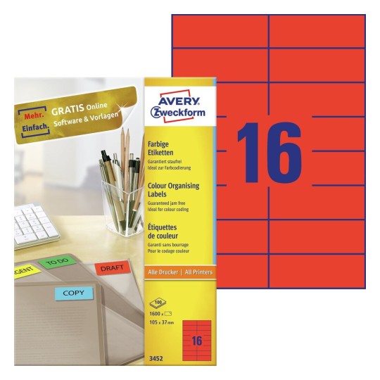 Coloured labels 3450 Avery Coloured labels 3450 Avery