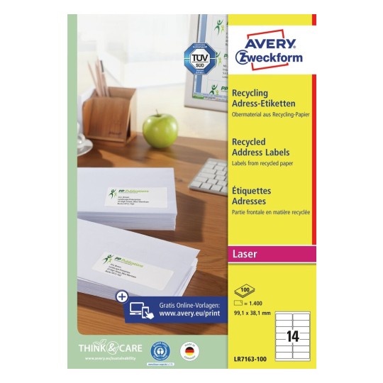 Recycled Address Labels | LR7163-100 | Avery