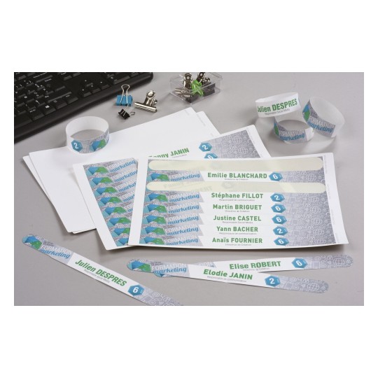 Printable wristbands, white L400010 Avery
