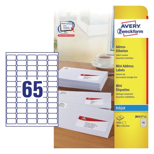 Mailing labels | J8567-25 | Avery