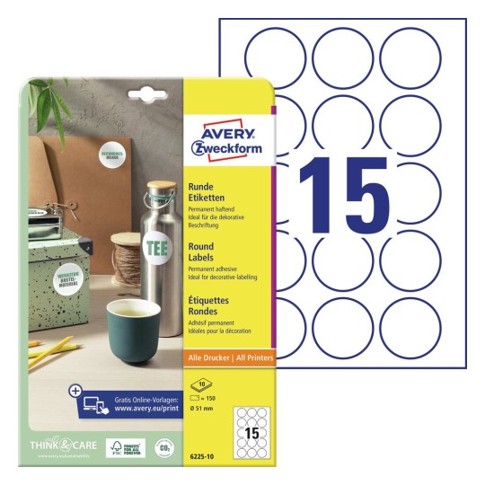 Labels in Special Shapes | 6225-10 | Avery
