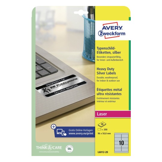 Heavy duty labels | L6012-20 | Avery