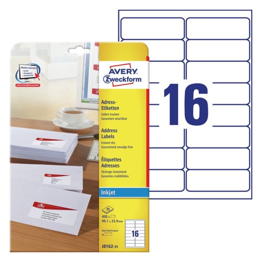 Address Labels | J8162-25 | Avery