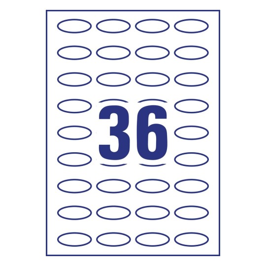 Removable oval product labels | 5086 | Avery