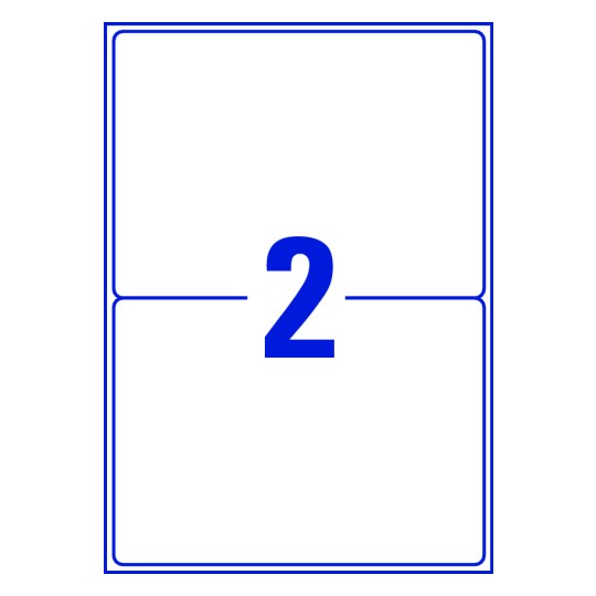 2 labels on sheet