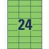 Coloured labels 3450-10 70 x 37 mm