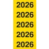Yksittäisen sivun kuva, Artikkeli: 43-226, vuosiluvut, koko: 60 x 24 mm, 5 etikettiä/arkki?