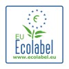 Kuvassa on EU-ympäristömerkin logo, joka sisältää vihreitä elementtejä, Eurooppaa edustavan tähtikehän sekä sen alapuolella olevaa verkkosivulinkkiä.