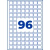 Suuri sininen numero 96 keskellä valkoista pyöristettyjen neliöiden ruudukkoa?